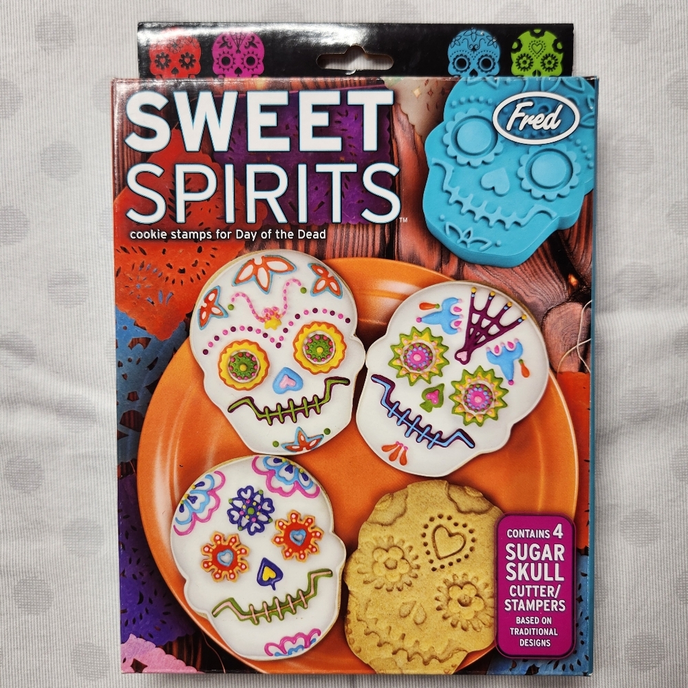 Fred - Sweet Spirits - Day of the Dead - Cookie Cutters and Stamps - Set of 4